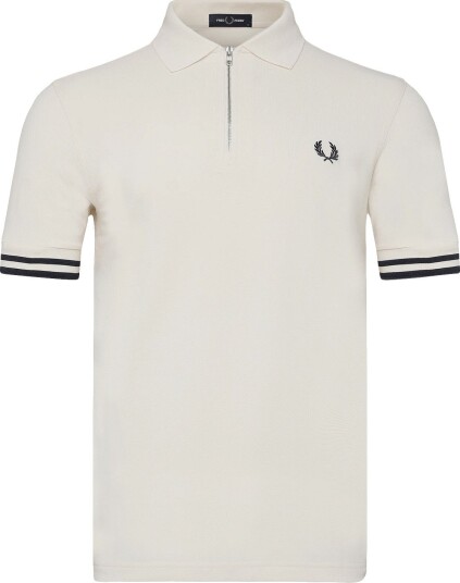 Fred Perry Bold Tipped Polo Shirt   ECRU   M