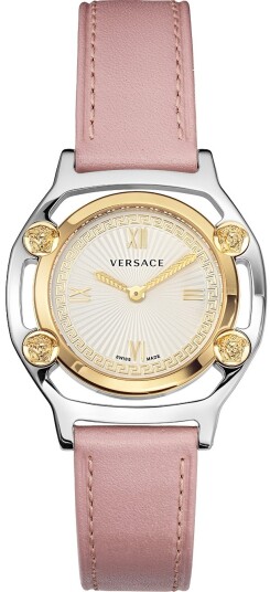 Versace Dameklokke VEVF00220 Medusa Sølvfarget/Lær Ø36 mm