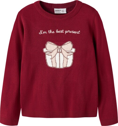 Name It Nmfrisse Ls Knit RED DAHLIA 92 Name It Nmfrisse Ls Knit RED DAHLIA 92
