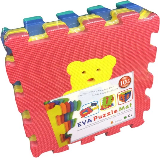 Sunta Skum Puslematte – 9 Brikker 92×92 cm – Store Dyr