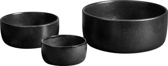 Aida Raw skål 3 deler Titanium Black Aida Raw skål 3 deler Titanium Black