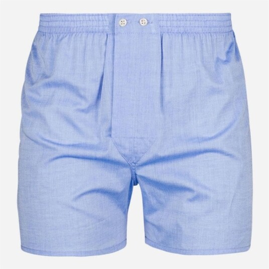 Derek Rose Classic Fit Cotton Boxer Shorts - Blue