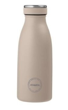 Aya&ida Drinking Bottle Drikkeflaske Med Lokk 350 Ml Cream Beige Aya&ida Drinking Bottle Drikkeflaske Med Lokk 350 Ml Cream Beige
