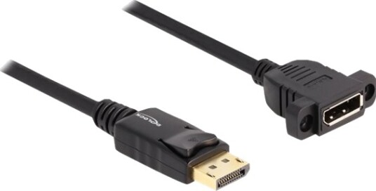 Delock Displayport Kabel Displayport Hunn Til Displayport Hann Displayport 1.4 1 M 8K 30Hz Støtte Svart