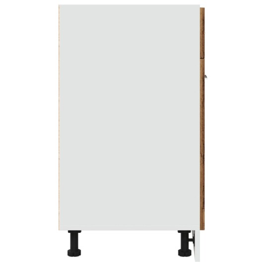 Bunnskap med skuff gammelt tre 60x46x81,5 cm konstruert tre 8721158436146 Bunnskap med skuff gammelt tre 60x46x81,5 cm konstruert tre 8721158436146