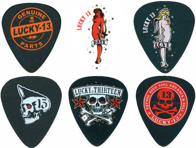 Dunlop Plektrum Lucky II 13 1,00 6 Stück