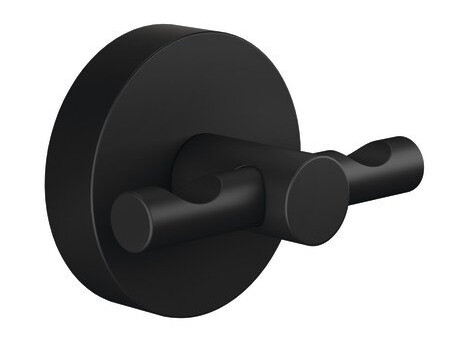Tesa Moon håndkleknagg, sort Tesa Moon håndkleknagg, sort