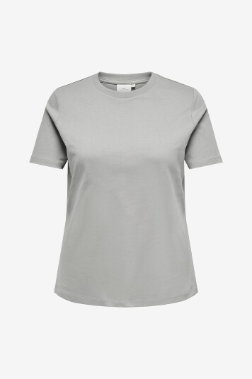 Only Carmakoma   T skjorte carJen Life SS Jeans Tee Jrs   Grå