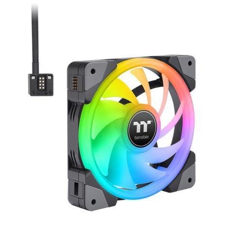 Thermaltake SWAFAN EX14 140mm RGB Vifter 3-pakning med PWM Control Thermaltake SWAFAN EX14 140mm RGB Vifter 3-pakning med PWM Control