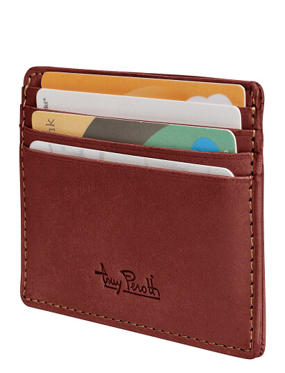 Tony Perotti Creditcard Wallet - Brown - ONE SIZE Tony Perotti Creditcard Wallet - Brown - ONE SIZE
