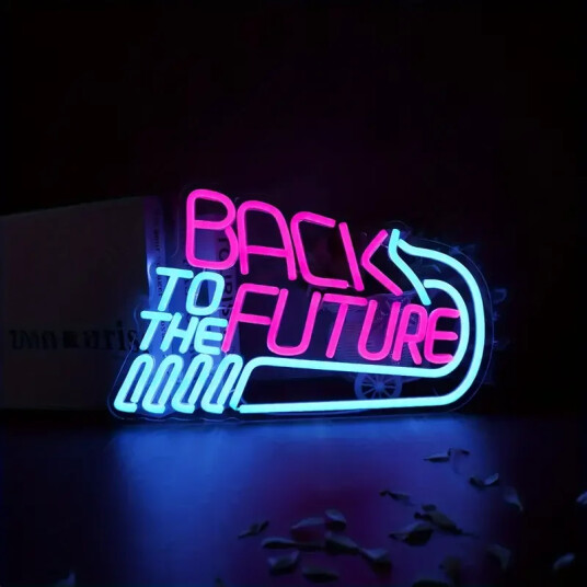 LED Neon Skilt Tilbake til Fremtiden
