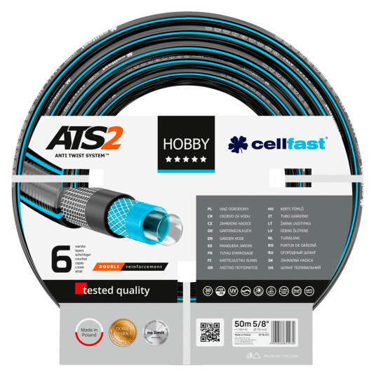 Cellfast Hobby ATS2 Hageslange - 25m (1/2")