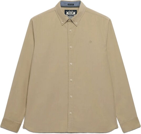 Superdry Classic Needle Cord Shirt STONE WASH TAUPE BROWN XXL Superdry Classic Needle Cord Shirt STONE WASH TAUPE BROWN XXL