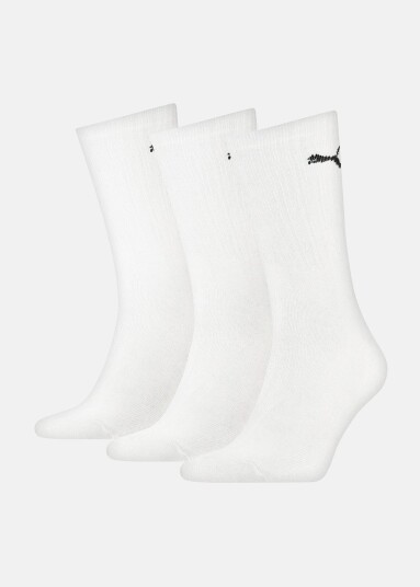 Puma Puma Unisex Crew Sock 3p White 35-38 Bomullssokker Puma Puma Unisex Crew Sock 3p White 35-38 Bomullssokker