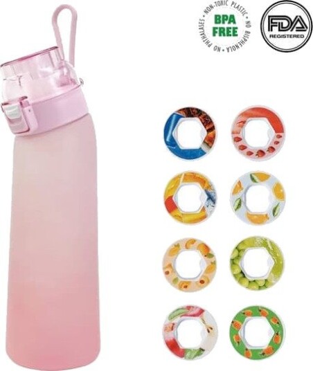 Vannflaske Air Up 700ml 8 Smakskapsler Sukkerfri & Aromatisert Gradient med rosa Vannflaske Air Up 700ml 8 Smakskapsler Sukkerfri & Aromatisert Gradient med rosa