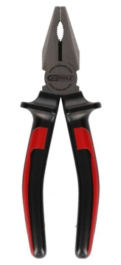 Ks Tools Kombitang 180 Mm Stål Sort/Rød Håndverktøy Ks Tools Kombitang 180 Mm Stål Sort/Rød Håndverktøy