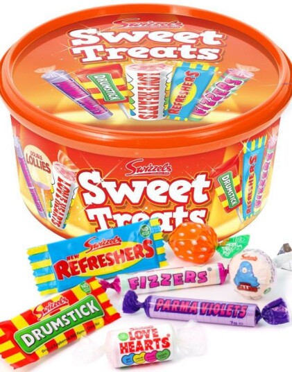 Swizzels Sweet Treats   Stor Gaveeske med Forskjellig Godteri 600g