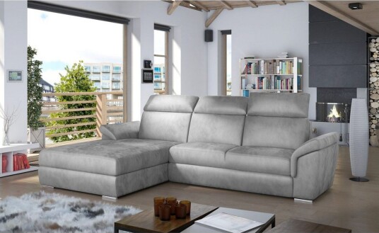 Hjørnesofa Eltap Trevisco 272x216x100 cm Monolith 84 Grå Venstre