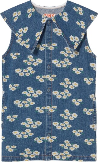 Tiny Cottons Kjole - Blossom - Medium+ Vask Denim - Tiny Cottons - 4 år (104) - Kjole - Blå Tiny Cottons Kjole - Blossom - Medium+ Vask Denim - Tiny Cottons - 4 år (104) - Kjole - Blå