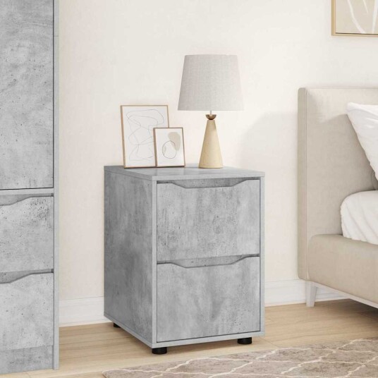 Oppbevaringsskap Betonggrå 40 x 48 x 57 cm Konstruert tre