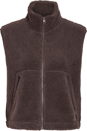 NOISY MAY Nmmasey Short Teddy Vest Noos Brown XS