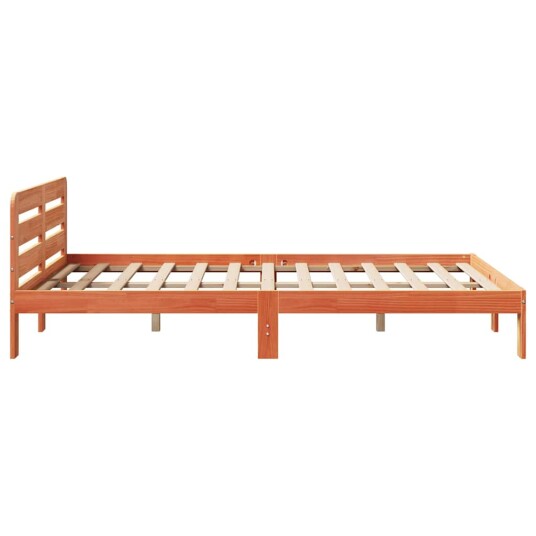 Sengeramme uten madrass brun 150x200 cm heltre furu 8721158395672 Sengeramme uten madrass brun 150x200 cm heltre furu 8721158395672