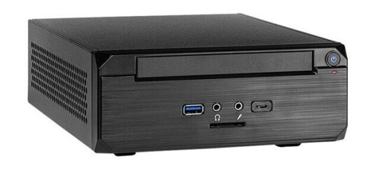 Inter-Tech MW-02 II ITX Kabinett Slimline Svart med USB-A og Hodetelefonutgang Inter-Tech MW-02 II ITX Kabinett Slimline Svart med USB-A og Hodetelefonutgang