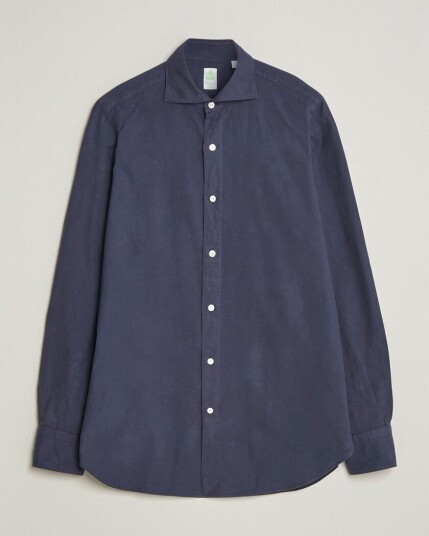 Finamore Napoli Gaeta Flannel Sport Shirt Navy Finamore Napoli Gaeta Flannel Sport Shirt Navy