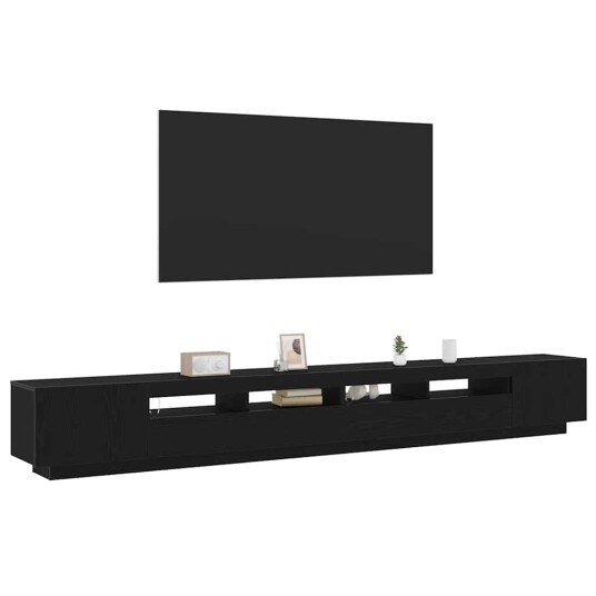 TV skap 3 pcs Svart 300 x 35 x 40 cm Konstruert tre TV skap 3 pcs Svart 300 x 35 x 40 cm Konstruert tre