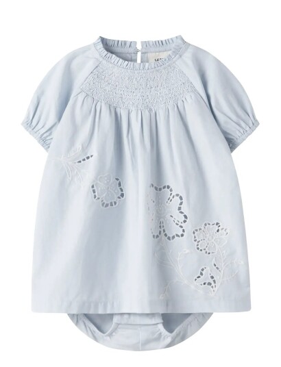 Lil"Atelier Nbffaustine Ss Loose Body Dress Lil Blue 62