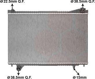 VAN WEZEL 77012706 Radiator motorkjøling VAN WEZEL 77012706 Radiator motorkjøling