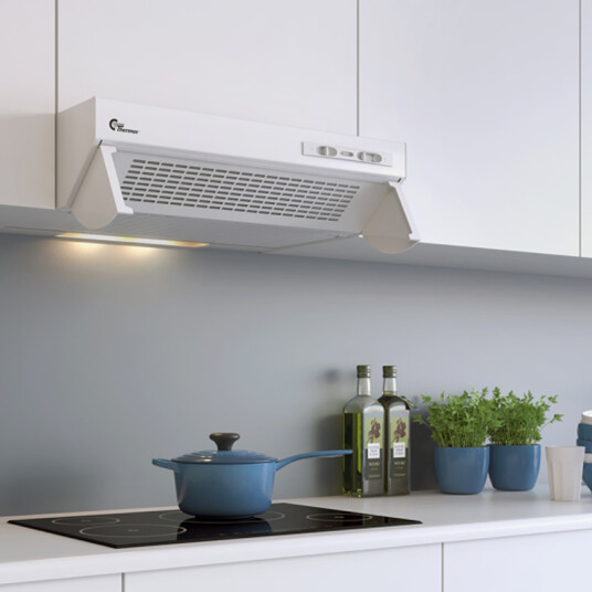 Thermex Turbo K702 II Underbygd Kjøkkenvifte 60 cm Hvit med Belysning