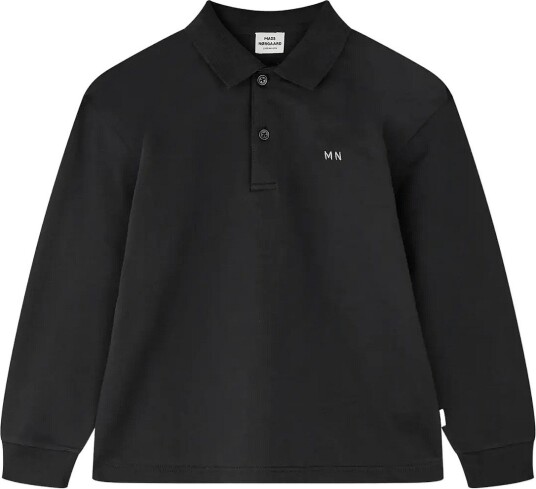 Mads Nørgaard Light Terry Jan Polo L/S BLACK 164 Mads Nørgaard Light Terry Jan Polo L/S BLACK 164