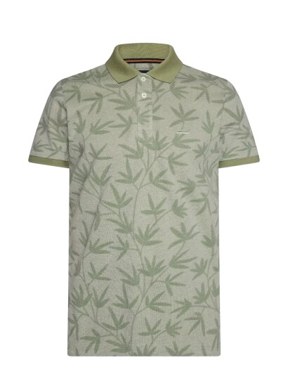 SIGNAL Efronsi Jaquard Pattern Polo Green L