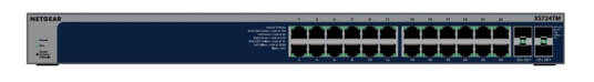 Netgear S3600 Series Xs724tm - Switch - 2+/L3 Lite - Smart - 24 X 10/25 Gigabit Ethernet + 4 X 1 Gigabit / 10 Gigabit Sfp+ - Stasjonær, Rackmonterbar