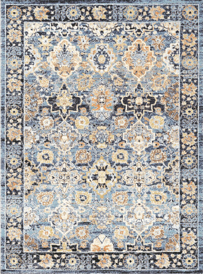 Wilton teppe Fernana blå/multi Størrelse: 240 x 340 cm