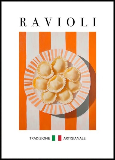 Ravioli Poster Plakat / 100x150cm