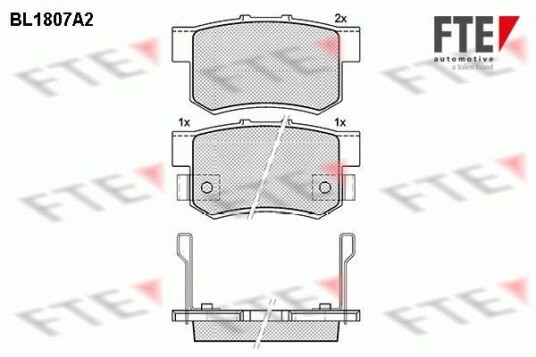 Bremseklosser FTE 9010383 Bremseklosser FTE 9010383
