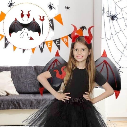 Halloween Djevelvinger Dekorasjon