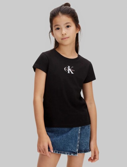 Calvin Klein Micro Monogram Top Black 128
