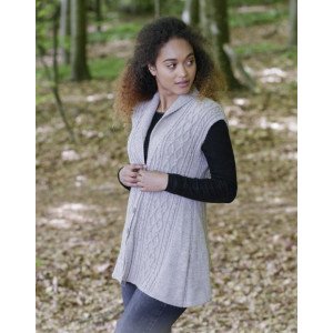 Morgan's Daughter Vest by DROPS Design Vest Strikkeoppskrift str. S  Small