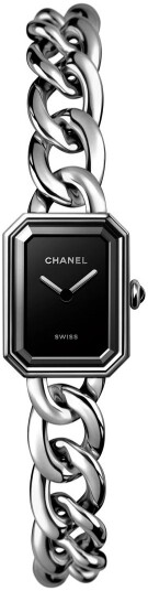 Chanel Dameklokke H7019 Premiere Sort/Stål