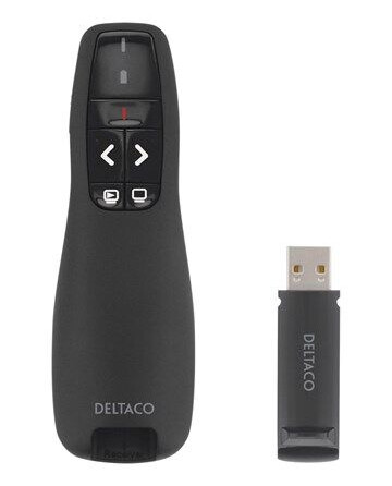 DELTACO Wireless Presenter With Laser Pointer DELTACO Wireless Presenter With Laser Pointer
