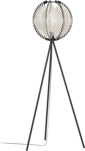 Eglo Waverton Gulvlampe H1430 E27 Sort/Tre/Hvit Eglo Waverton Gulvlampe H1430 E27 Sort/Tre/Hvit