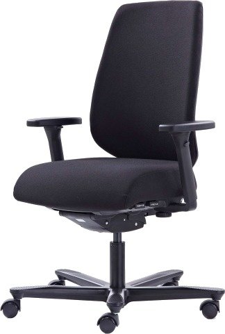 Canadian Ergo Comfort Soft Kontorstol, Svart - Ekskl. Armlener