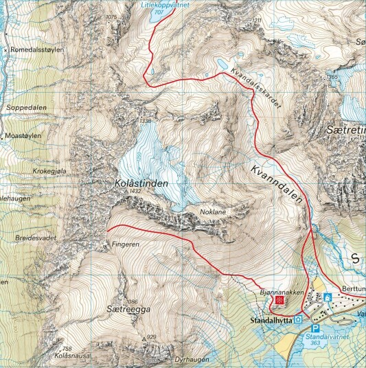 Calazo Høyfjellskart Sunnmøre Calazo Høyfjellskart Sunnmøre