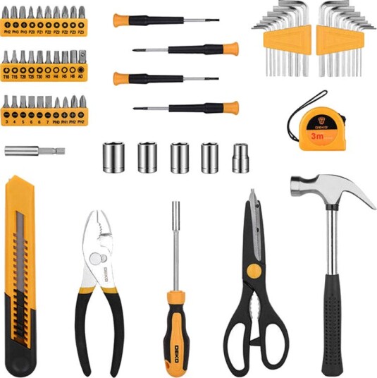Deko Tools Verktøysett (62 Deler)