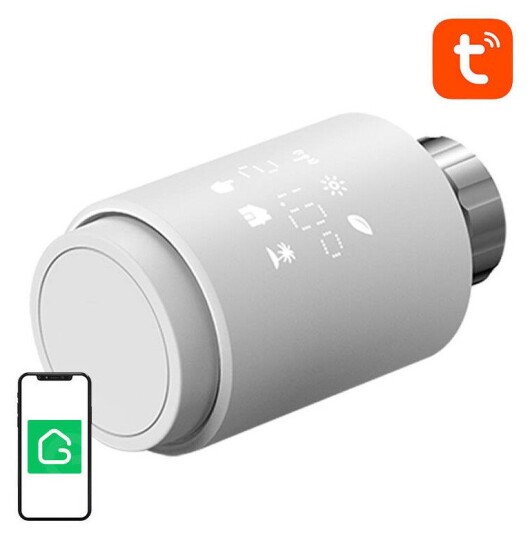 Gosund STR1 Smart Radiatortermostat - Bluetooth, Tuya-kompatibel - Hvit