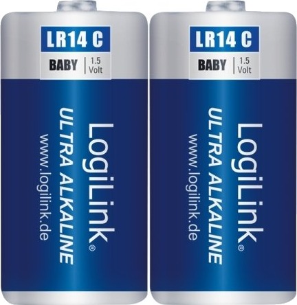 Logilink Lr14b2 Engangsbatteri C Alkalinsk 1,5 V 2 Stykker 4800 Mah LR14B2
