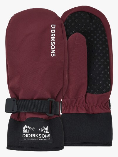 Didriksons Kids' Lovas Mitten Anemon Red 4